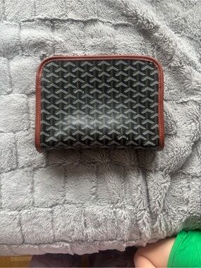 Goyard Black & Brown Travel Pouch